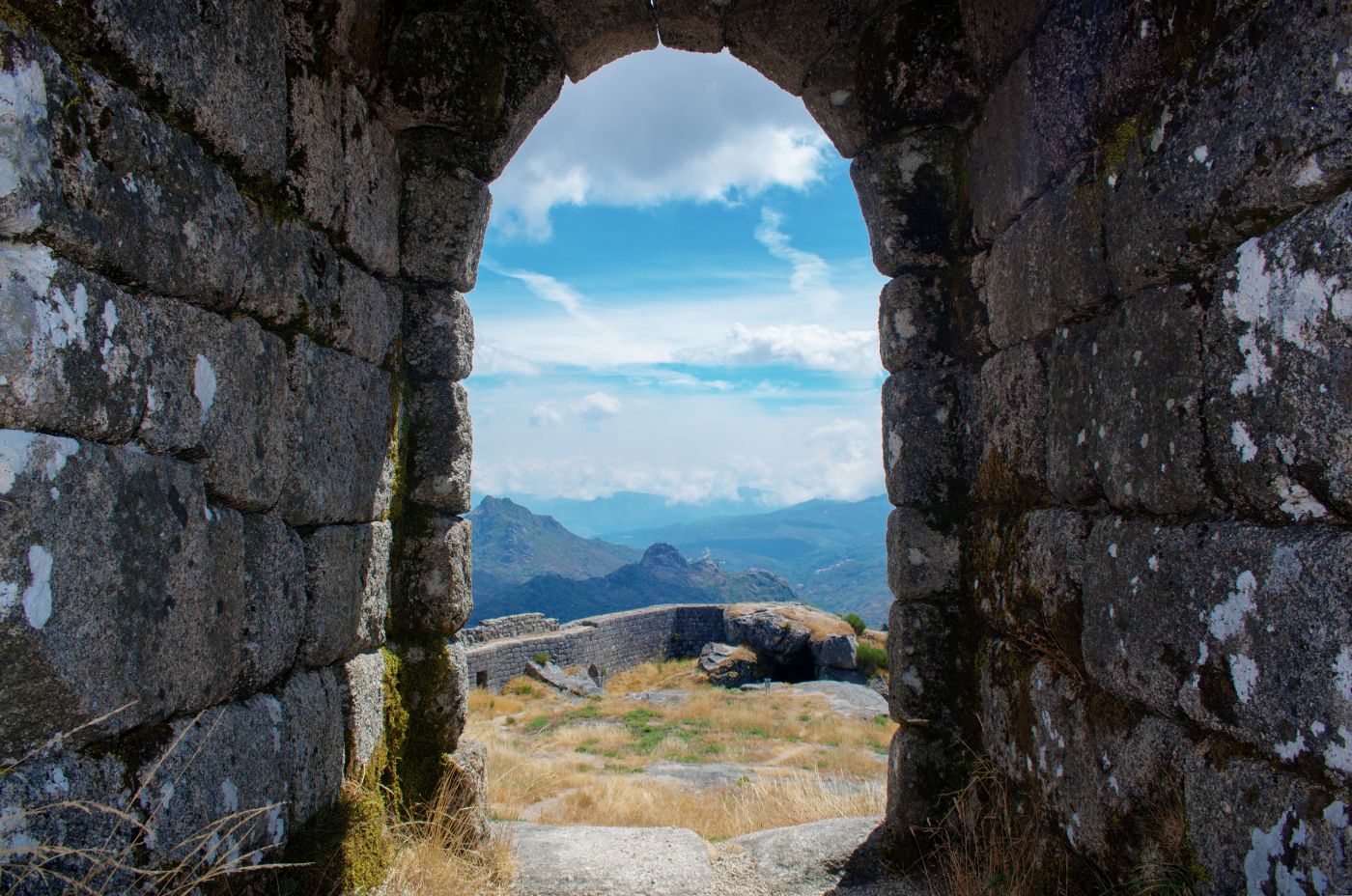 Views from Castro Laboreiro Castle reveal its commanding position over Portugal’s rugged northern frontier
